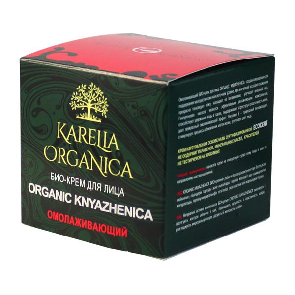 Био-крем для лица Organic Knyazhenica Омолаживающий Karelia Organica