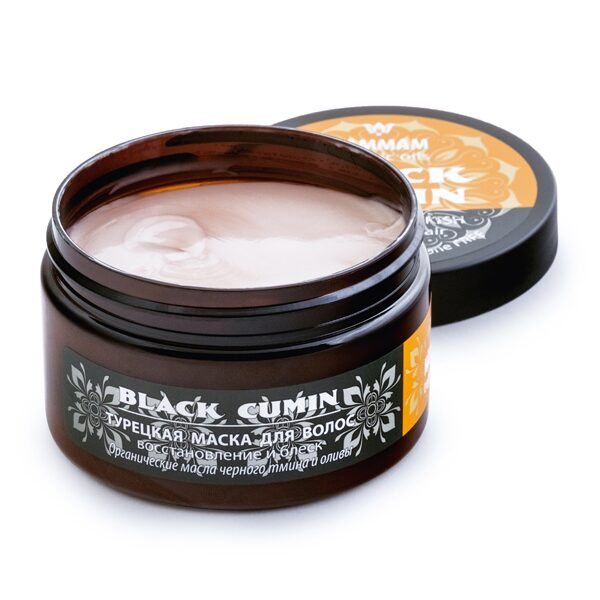 Турецкая маска для волос Black Cumin восстановление и блеск Hammam Organic Oils_3